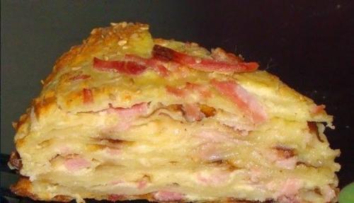 Закуска Сырный Торт с Ветчиной. Закуска Сырный Торт с Ветчиной.