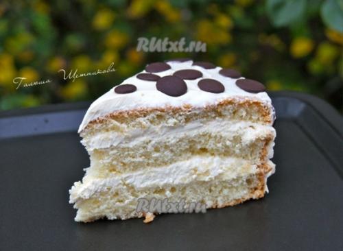 Вкусный бисквитный торт Елизавета. 09