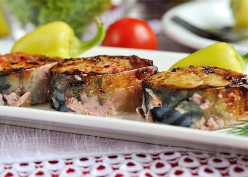 Скумбрия запеченная.   Самый простой рецепт приготовления скумбрии. 04