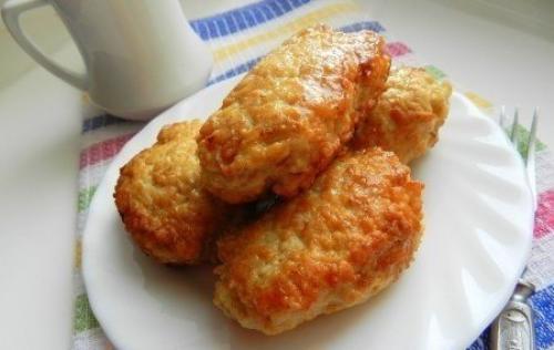 Котлеты из куриной грудки. Суперпышные котлетки из куриного фарша с овсяными хлопьями.