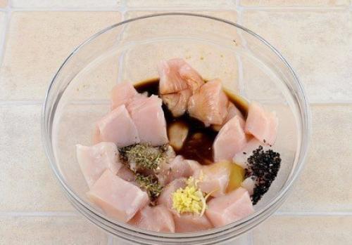 Куриные шашлычки с кабачками. 02 Куриные шашлычки с кабачками. 02