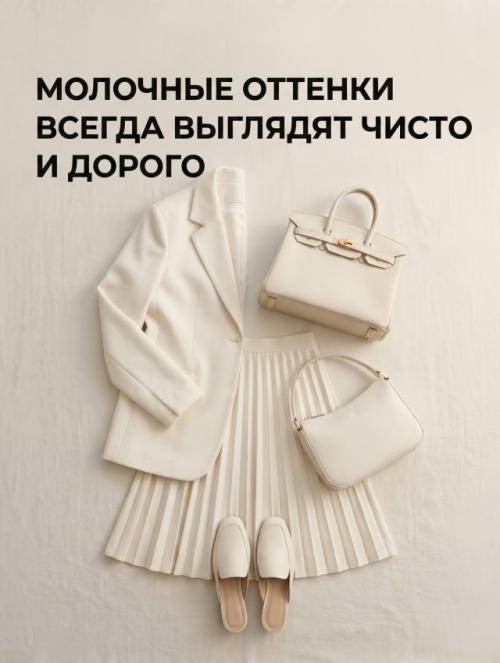 Иногда образ выглядит дорого не из-за бренда, а из-за правильно подобранных оттенков. 01