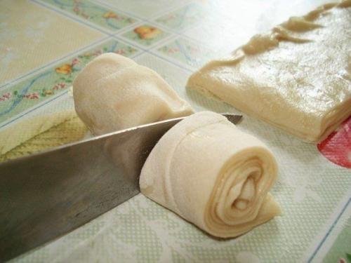 Cлоёная самса с мясом. 02