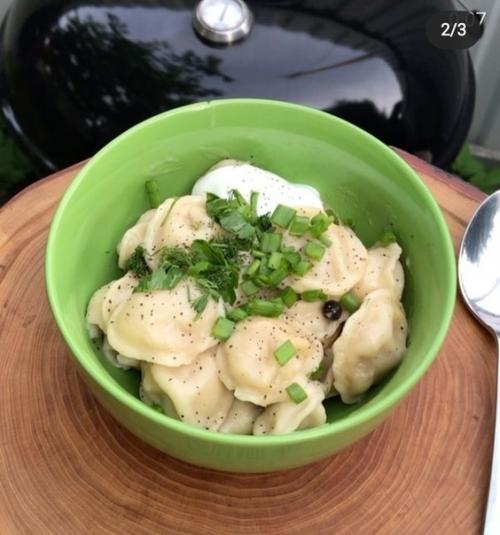 Подкопчёные пельмени на гриле. 01