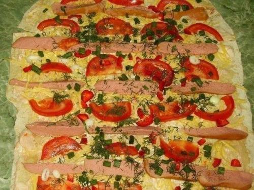 Фаршированный лаваш запечённый в духовке. 03 Фаршированный лаваш запечённый в духовке. 03