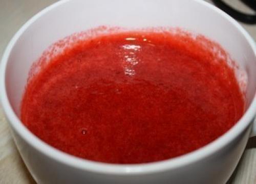 Сметанно - клубничное желе. 02 Сметанно - клубничное желе. 02