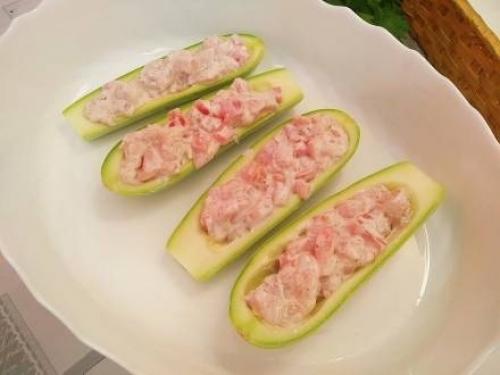 Вкуснейшие лодочки из кабачков. 05 Вкуснейшие лодочки из кабачков. 05