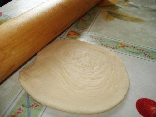 Cлоёная самса с мясом. 04