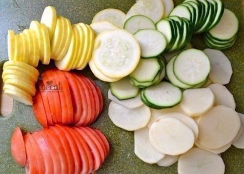 Весенняя радуга: разноцветные овощи, запеченные с сыром. 03 Весенняя радуга: разноцветные овощи, запеченные с сыром. 03