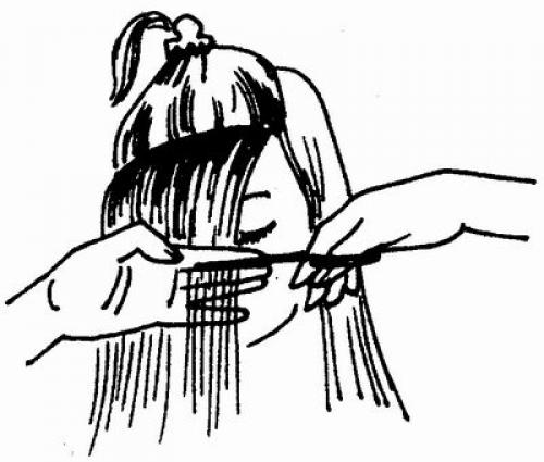 Как подстричь прямую чёлку самостоятельно. 01