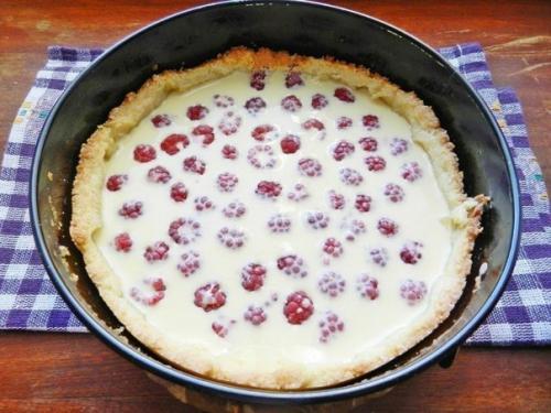 Песочный пирог с малиной. 06 Песочный пирог с малиной. 06