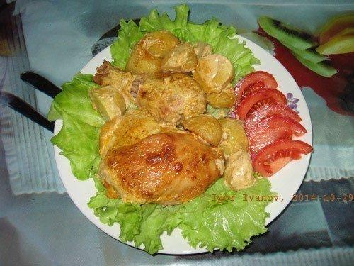Курочка в маринаде вместе с картошкой в ДУХОВКЕ. 03 Курочка в маринаде вместе с картошкой в ДУХОВКЕ. 03