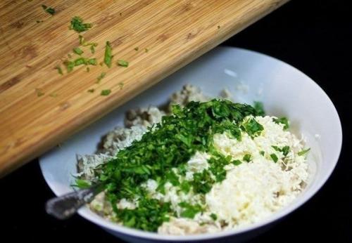 Шампиньоны с курицей и сыром. 02 Шампиньоны с курицей и сыром. 02