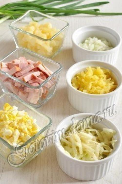 Салат ананас. Состав. 01 Салат ананас. Состав. 01