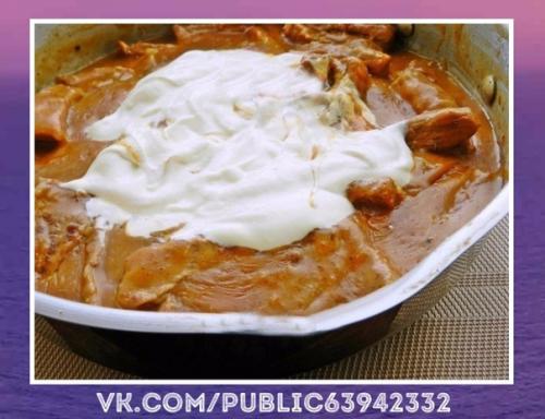 Сногсшибательный рецепт.  Мясо тушенное со сметаной. 03