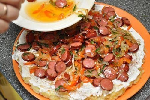 Картофельная пицца на сковороде. 04 Картофельная пицца на сковороде. 04