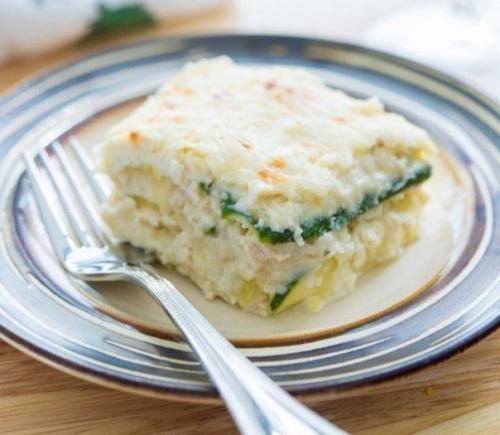 Лазанья из кабачков с курицей. 09