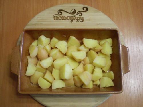 Картошка под чесночным соусом в духовке. 05 Картошка под чесночным соусом в духовке. 05