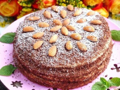 Сметанный торт на сковороде. 01