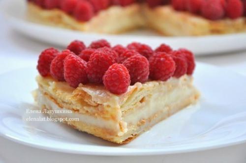 Польский пирог с малиной. 03