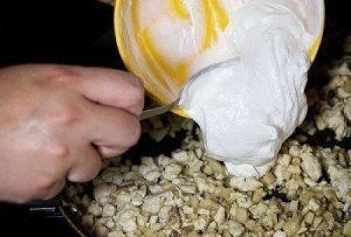 Шампиньоны с курицей и сыром. 04 Шампиньоны с курицей и сыром. 04