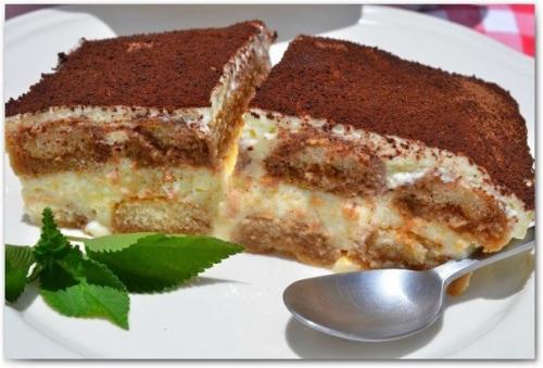 Тирамису.  Ингредиенты:   Какао - порошок для присыпки 20 г.