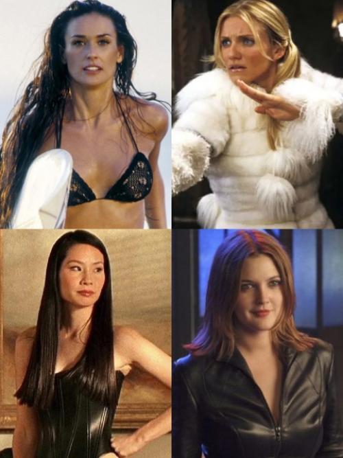 Культовый квартет фильма Ангелы Чарли во главе с Деми Мур и Кэмерон диаз спустя 22 года после премьеры. 01