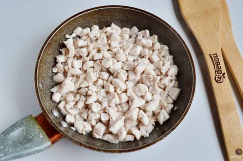 Быстрый куриный пирог со шпинатом и грибами. 01 Быстрый куриный пирог со шпинатом и грибами. 01