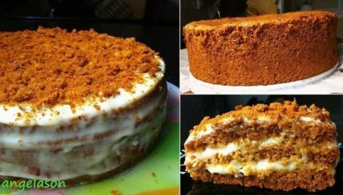 Торт медовый. Автор: Анжела сон. Торт медовый. Автор: Анжела сон.