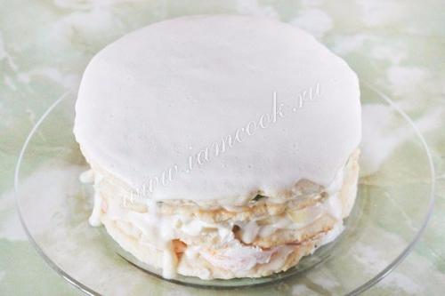 Сметанный торт с фруктами. 04 Сметанный торт с фруктами. 04