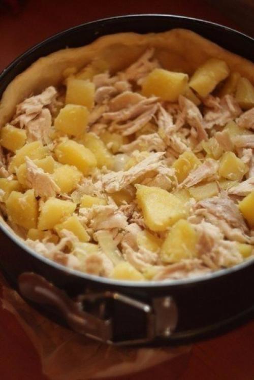Пирог с курицей и картофелем. 04 Пирог с курицей и картофелем. 04