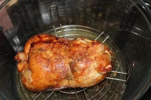 Праздничная фаршированная курица без костей. 04 Праздничная фаршированная курица без костей. 04