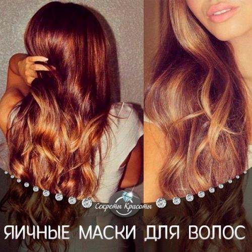 Яичные маски для волос.