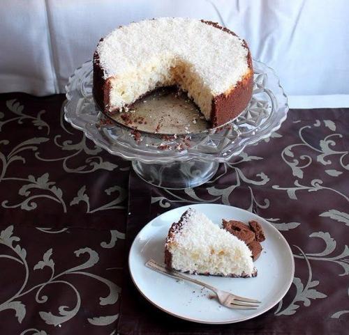 Кокосовый чизкейк с кусочками ананаса. 04 Кокосовый чизкейк с кусочками ананаса. 04