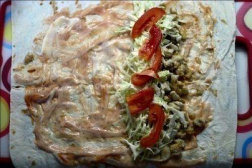 Рецепт шаурмы с курицей. 01