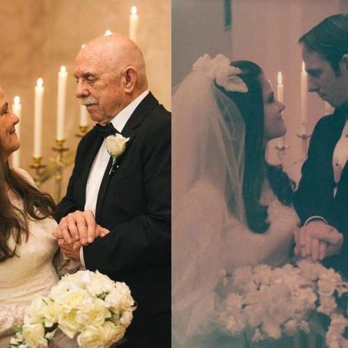 Пожилые супруги повторили свадебную фотосессию спустя 50 лет, напомнив о самом важном в жизни. 05