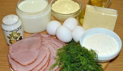 Блинные рулетики с начинкой из ветчины и сыра. 01 Блинные рулетики с начинкой из ветчины и сыра. 01