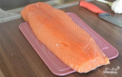 Шашлык из лосося. Шашлык из лосося.