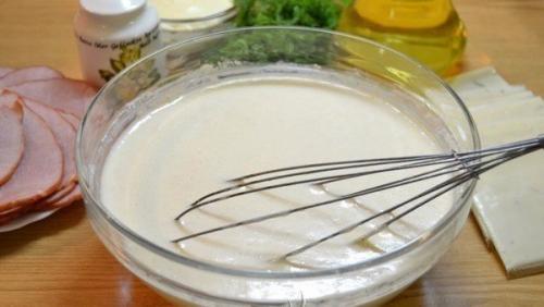 Блинные рулетики с начинкой из ветчины и сыра. 03 Блинные рулетики с начинкой из ветчины и сыра. 03