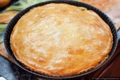 Пирог с семгой, брынзой и шпинатом. 08 Пирог с семгой, брынзой и шпинатом. 08