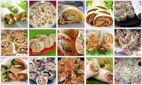 20 рецептов самых вкусных рулетов из лаваша. 20 рецептов самых вкусных рулетов из лаваша.