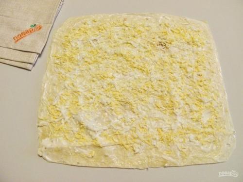 Рулет из лаваша на новый год. 03