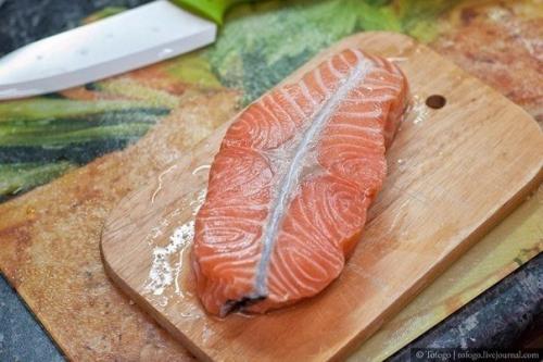 Пирог с семгой, брынзой и шпинатом. 01 Пирог с семгой, брынзой и шпинатом. 01