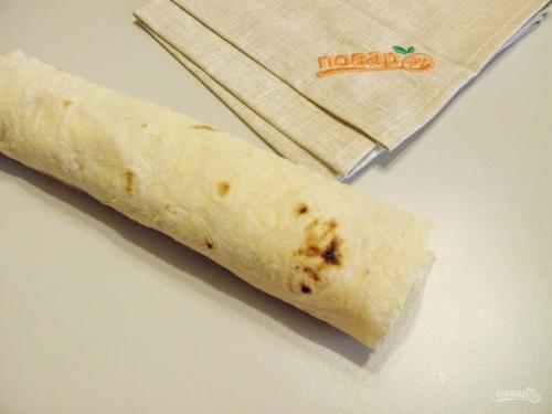 Рулет из лаваша на новый год. 05