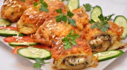 Котлеты в картофельной шубе. Котлеты в картофельной шубе.