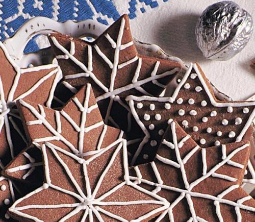 Новогоднее печенье Снежинки из Шоколада. 01 Новогоднее печенье Снежинки из Шоколада. 01
