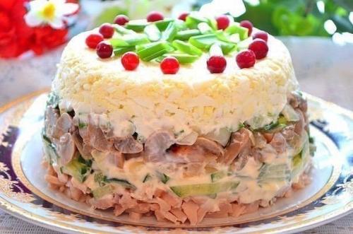 9 рецептов красивых салатов к новому году 2018? 06 9 рецептов красивых салатов к новому году 2018? 06