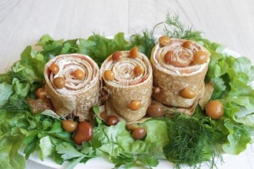 Закуска Блиные Пенечки. 09 Закуска Блиные Пенечки. 09