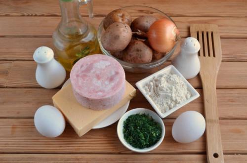 Драники с ветчиной, сыром и зеленью. 01 Драники с ветчиной, сыром и зеленью. 01