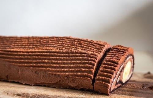 Шоколадно - банановый рулет за 30 минут. 07 Шоколадно - банановый рулет за 30 минут. 07